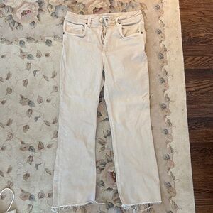 Zara Women's Cream Jeans